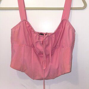 Kendall and Kylie Pink Corset Top
